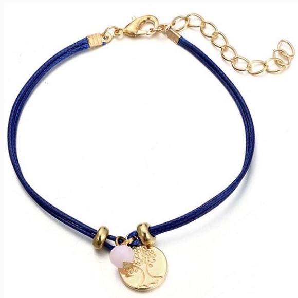 Leaf/Heart/Bead/Tree of Life Bracelets 5PC Set - Picture 2 of 8